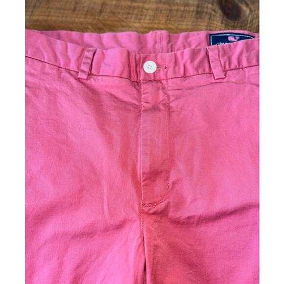 Mens Vineyard Vines Salmon Pink Chino Straight Breaker‎ Shorts Size 34 - Picture 3 of 7